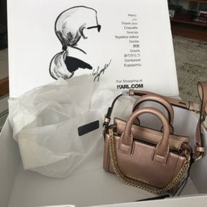 Karl Lagerfeld Rose Gold mini Purse